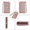 Gosect Women Floral Leather Wallet Large Capacity RFID Blocking Designer