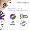 Ribbon Bazaar Double Faced Satin 2-1/4 Inch Black 25 Yards