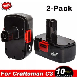 For Craftsman 2Pack For Craftsman 19.2 Volt C3 DieHard Battery 130279005 11376 130279003 11375