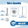 ANCHOREASE #8×3/4″ Sheet Metal Screws 300Pcs, 410 Stainless Steel Flat