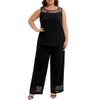 3 Piece Mother of The Bride Pant Suits Plus Size