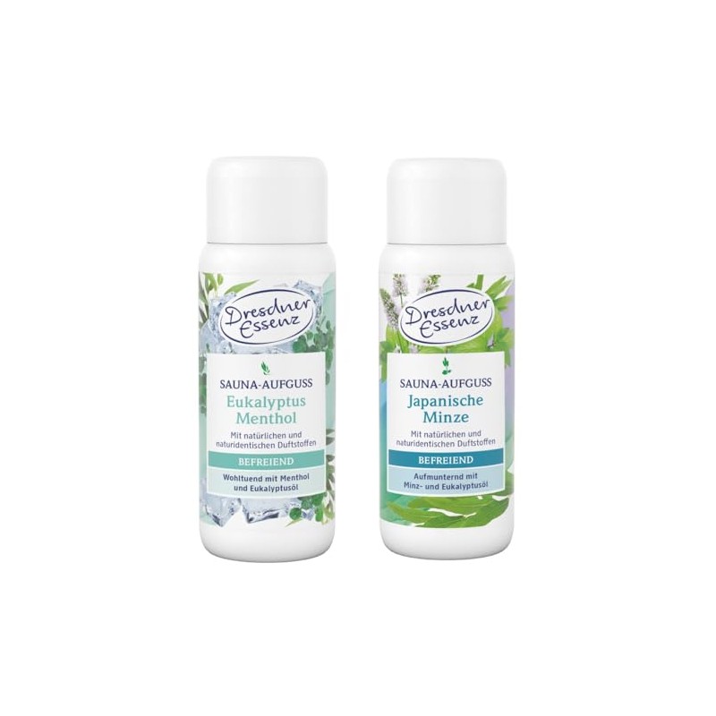 Dresdner Essenz Sauna Infusion Eucalyptus Menthol + Japanese Mint |