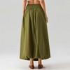 NUFIWI Women Y2k Bubble Maxi Skirt Low Elastic Waist A