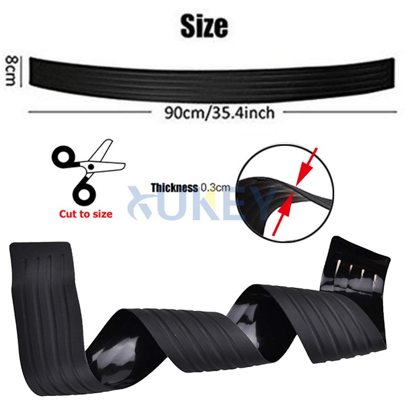 104cm Car Rear Boot Bumper Protector Trunk Protection Sticker Anti-Scratch
