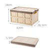 jocabo Collapsible Storage Box with lid 30L Lidded Storage Bin