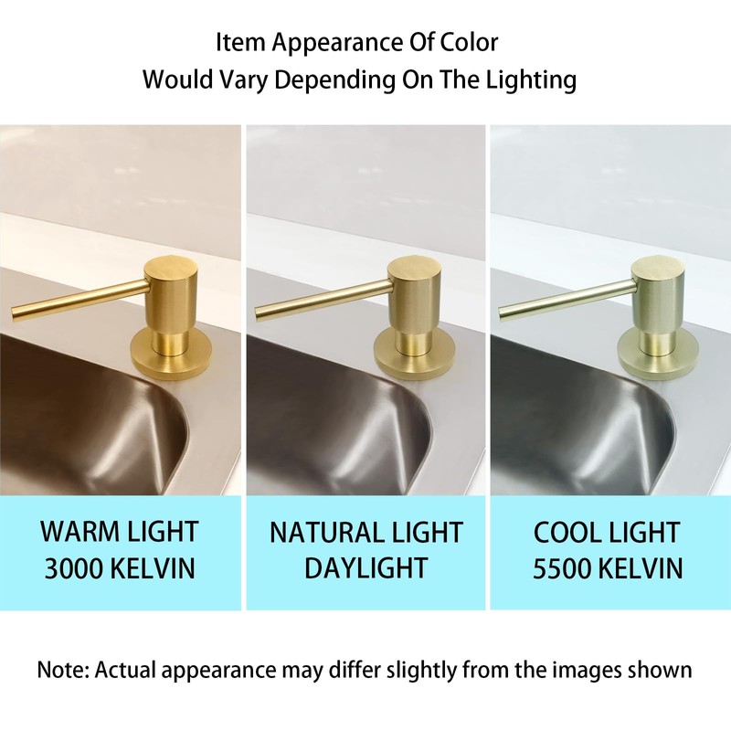 EADOT Deck Mounted Brass Kitchen Sink Soap Dispenser or Lotion