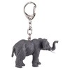 Mojo 387494 Elephant Animal Figure Keychain, gray