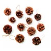 Unbranded Pine Cone Ornaments Christmas Decorations 1 1/2" to 2"