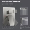 Square Rainfall Shower Head and Handle Set, 10 inch Wall