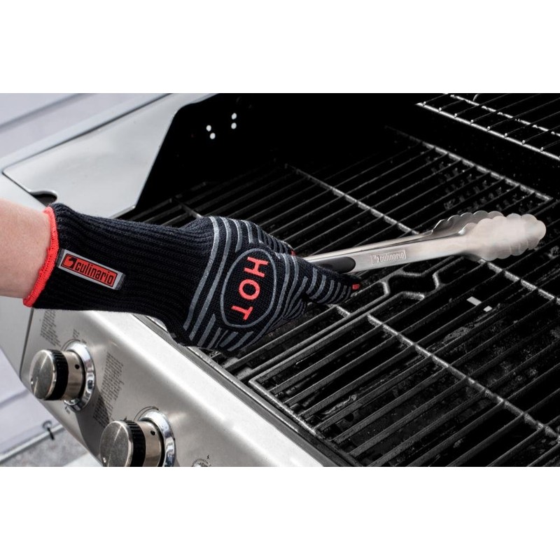 2er Set culinario Grillhandschuhe/Backhandschuhe, Profi Topflappen, bis 250 °C hitzebeständig,