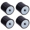 Rubber Vibration Damper 4 Pieces Rubber Metal Buffer Holders Anti