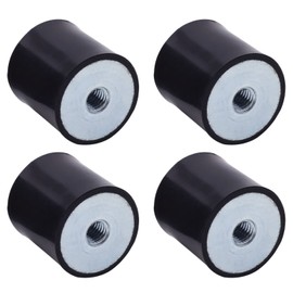 Rubber Vibration Damper 4 Pieces Rubber Metal Buffer Holders Anti Vibration Silent Block Rubber Anti-Vibration Insulator for Air Compressors Engines Water Pumps Boat Coils (DDM8, 30 x 30 mm)