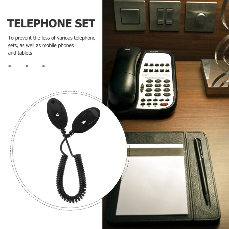 Retractable Remote Control Tether - Universal Coiled Security Cable Tv