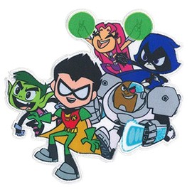 C&D Visionary Teen Titans Go Group Patch, Green, Black