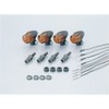 Kitaco 830-0402135 Turn Signal Kit, Rocket Mini Dream 50/Ducks 50, Chrome/Amber