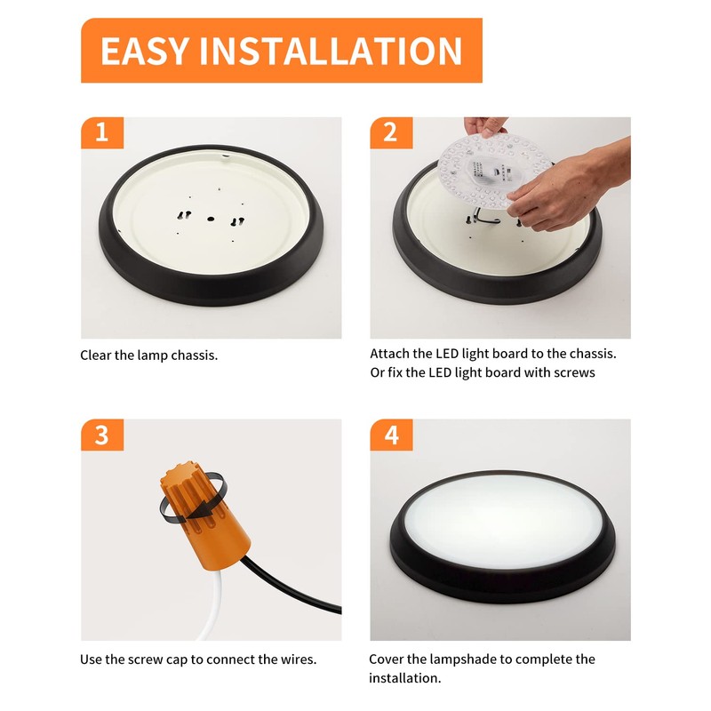 Tomosu 2 Pack Ceiling Fan LED Light Replacement Dimmable 5.1