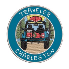 Traveler! Charleston Embroidered Premium Patch DIY Iron-on or Sew-on Decorative Badge Emblem Vacation Souvenir Travel Gear Clothes Appliques National Park Wildlife Explore Nature