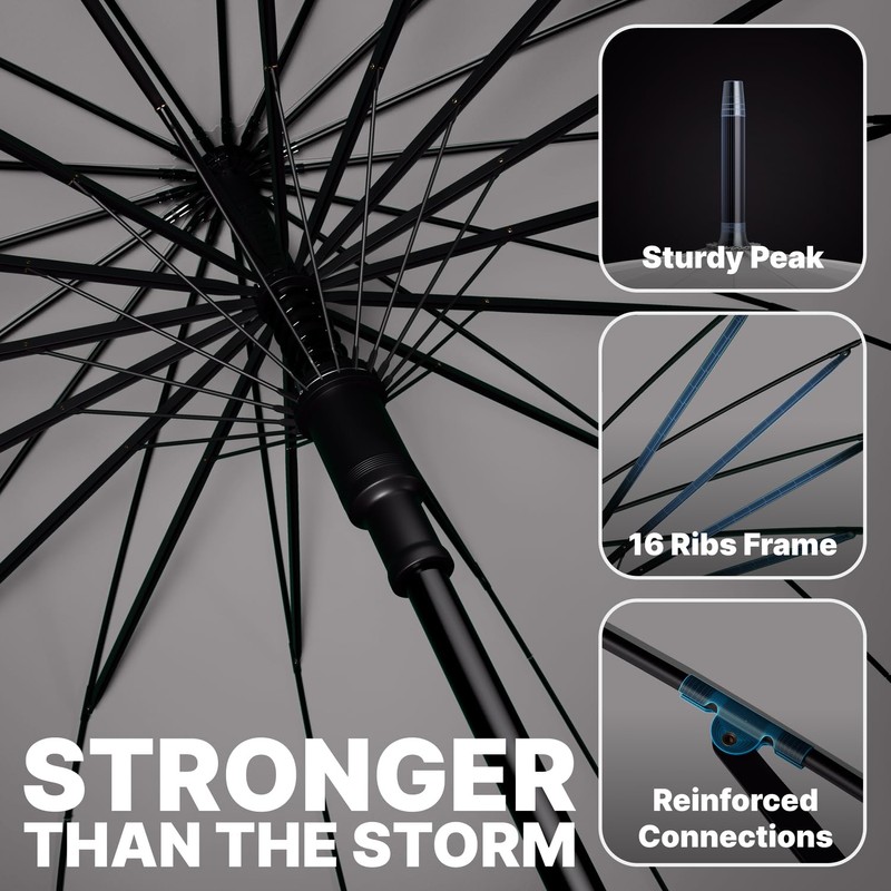 Royal Walk Large Windproof Umbrella for 2 People, 54 Inch,