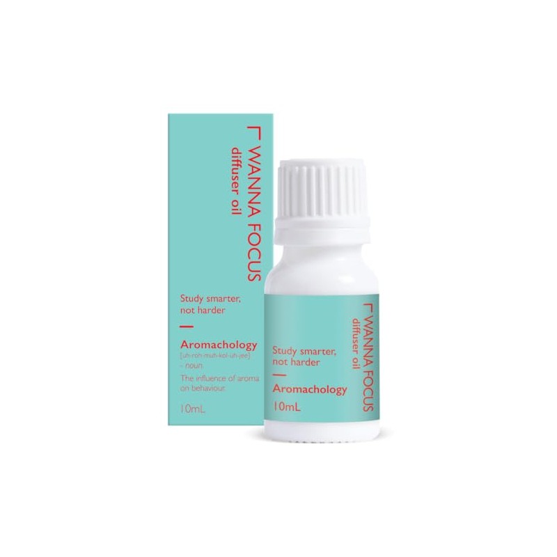 Aromachology Wanna Focus Essential Oil 10mL - Sweet Orange, Frankincense,