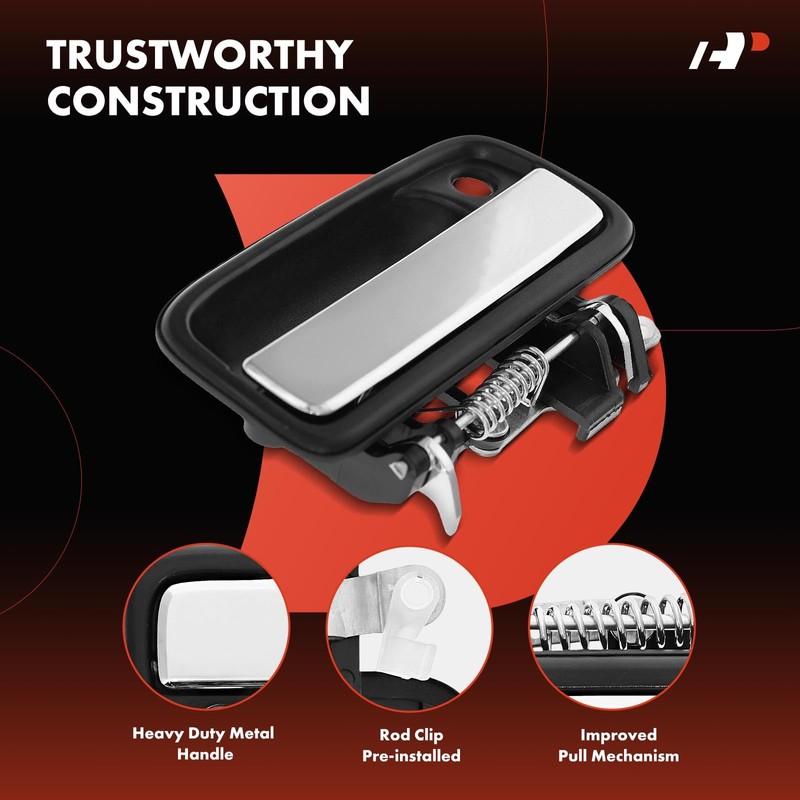 A-Premium Front Right Passenger Side Upgraded Metal Exterior Door Handle