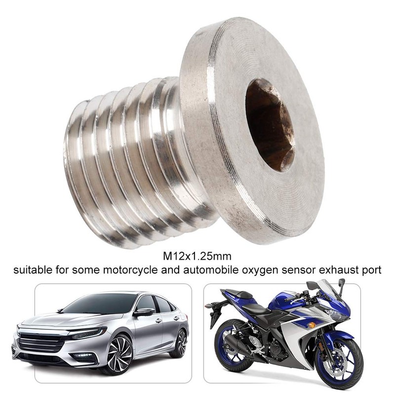 VOBOR O2 Oxygen Sensor Plug, Oxygen Blanking Plug M12 1.25mm,