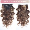 Clip in Hair Extensions Real Human Hair, 20 Inch 120g,
