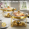 Chafing Dishes for Buffet Set 2 Pack, 5QT Round Dish