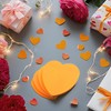 Evergreen Goods 4 Pack Neon Orange Heart Shaped Sticky Notes