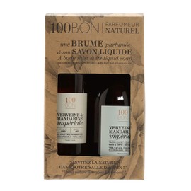 100 BON 100bon Verveine & Mandarine Bath Set Liquid Soap 10oz + Body Mist 6.7 Oz, 10 fluid_ounces