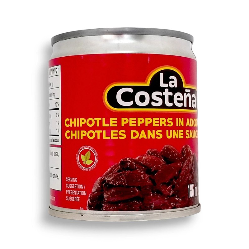 La Costena Chipotle Peppers In Adobo Sauce 186ml/6.3 oz., Can