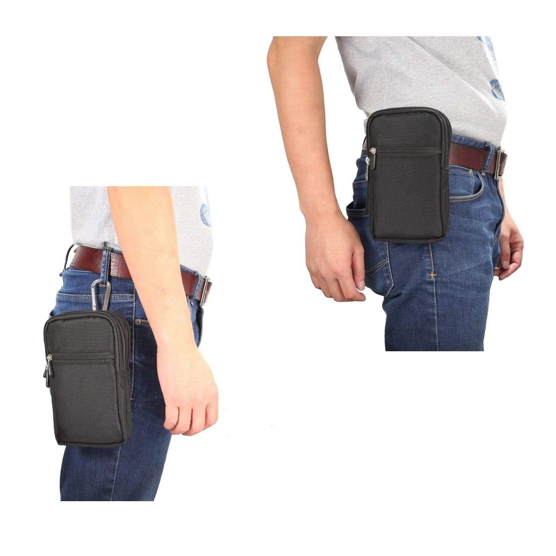 DFVmobile - Multi-functional vertical stripes pouch 4 bag case zip
