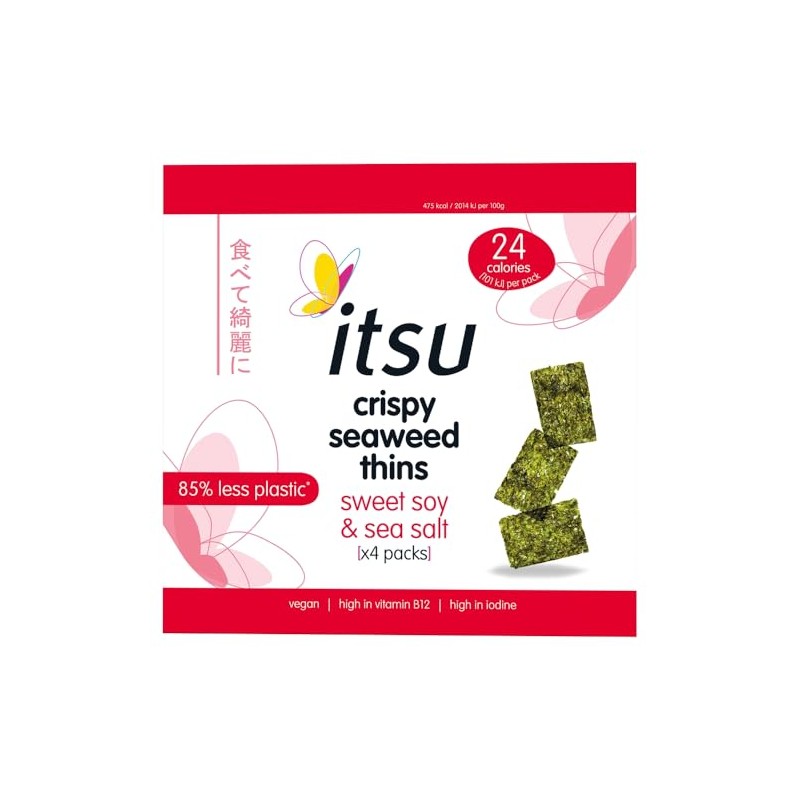 itsu Crispy Seaweed Thins Sweet Soy & Sea Salt 4