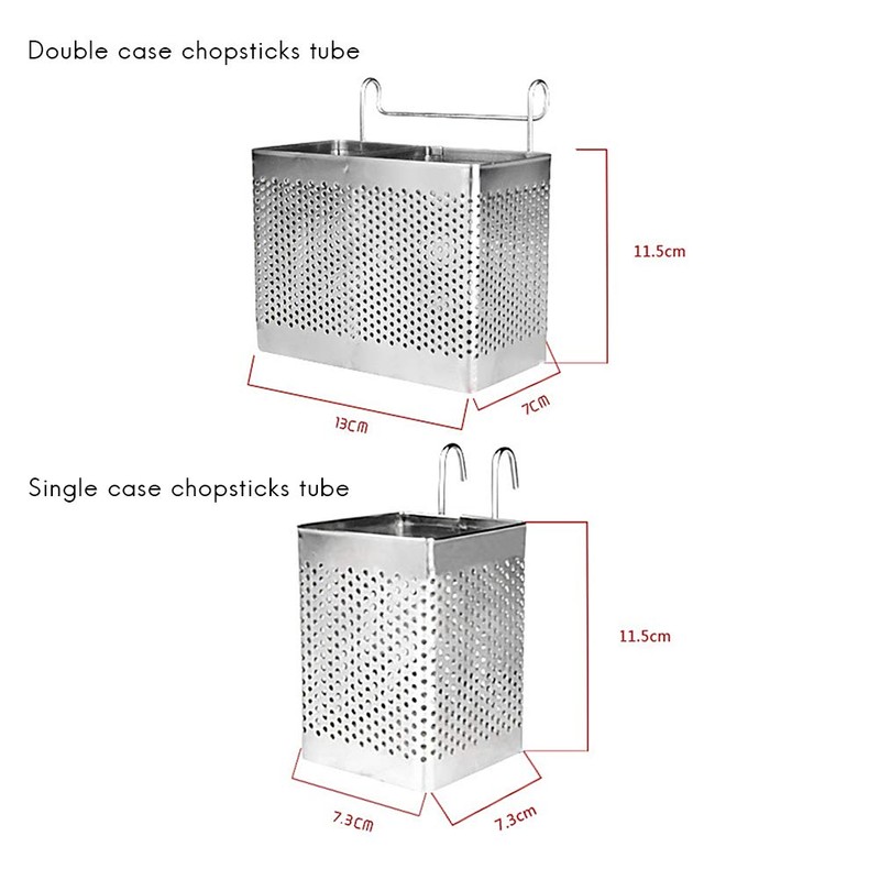 TOPINCN Kitchen Utensil Storage Holder, Stainless Steel Utensil Container Hanging