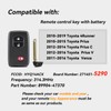 5290 Remote Smart Key Fob Replacement DIY Kit for Toyota
