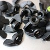 20 x Black Acrylic M6 Wing Nuts Plastic Screws