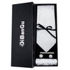 DiBanGu Men’s Business Necktie/Cuffs/Handkerchief/Clip Set -