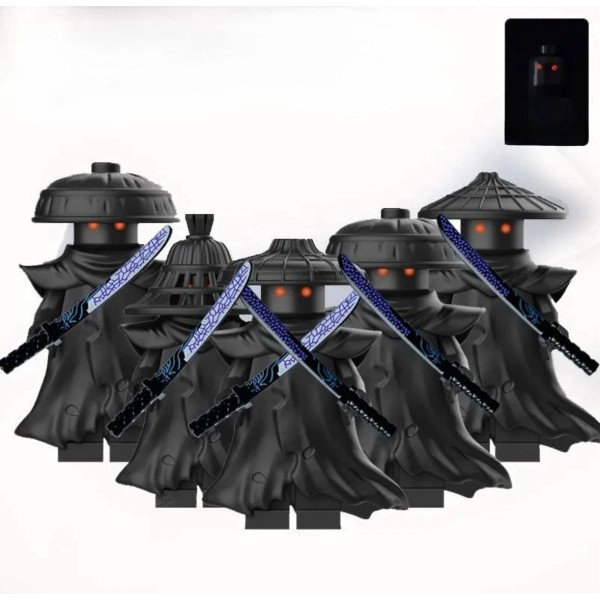 Unbranded Set Of 5 Custom Ninjago Forbidden Five Minifigure GITD