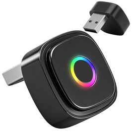 Adaptador CarPlay inalámbrico, 2 en 1 Mini Adaptador inalámbrico CarPlay y Android Auto, Connect Estable, Diseño Mini USB para Coches