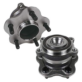 Autoround 512388 Pair Rear Wheel Bearing and Hub Assembly fit for Nissan Altima Maxima Pathfinder Murano, Infiniti QX60 JX35-5 Lug FWD