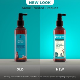 Pilgrim Advanced Hair Growth Serum | with 3% Redensyl + 4% Anagain | Stops Hair Loss & Hair Thinning | Hair Growth Treatment | Provides Thick & Dense Hair | 3.38 Fl Oz (100ml)