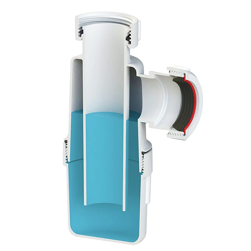 SPARES2GO Waste Bottle 40mm Basin Bidet Urinal Bathroom Kitchen 75mm