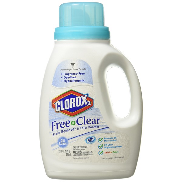 Clorox 2 Liquid Free and Clear, 33 Ounce