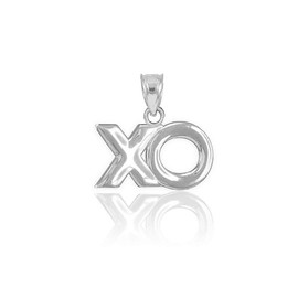 Claddagh Gold 925 Sterling Silver XO Hugs and Kisses Charm Pendant