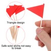 Ymapinc 100 Pcs Red Flags Cupcake Topper Sticks, Golf Mini