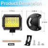 LIGBT 4 Inch 4PCS LED Pod Lights Spot Flood Combo