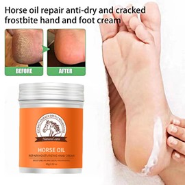Grospe Horse Oil Cream for Dry Rough Hands,Horse Oil Feet Cream Preventing Your Skin From Peeling and Cracking,Making Your Hand/Foot Smooth and Soft,Moisturizing and Nourishing Your Hands/Feet