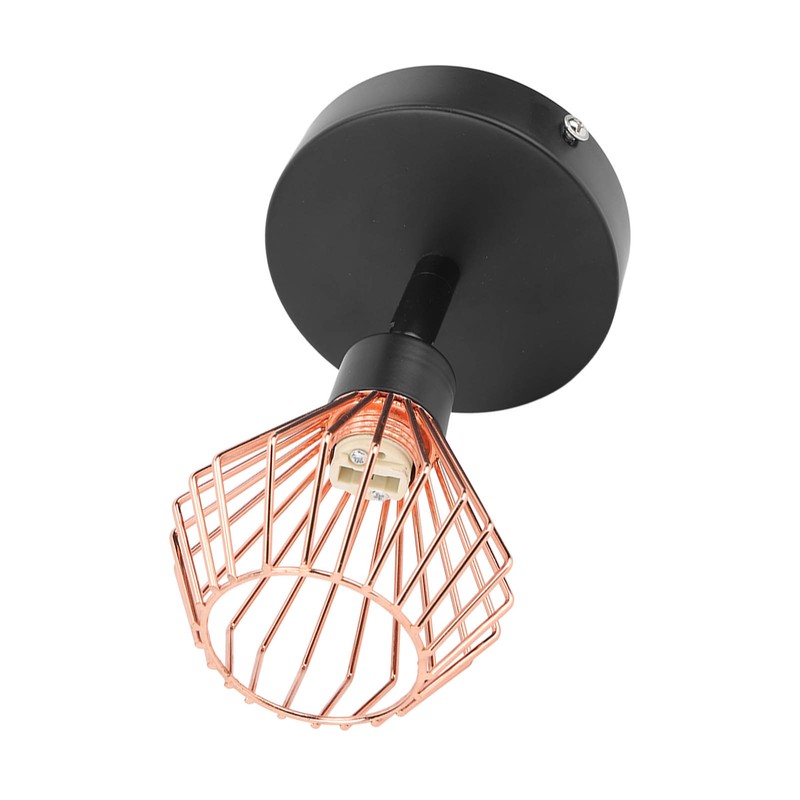 Wall Mounted Lamp Holder 180 Degrees Adjustable Metal Wall Lamp