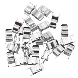 SQXBK Brass Plated Tin Fuse Holder Clip - 30PCS for 6x30 mm Glass Ceramic Tube Quick Fuse