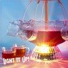 Nostalgia LPF230 3-Tier Lighted Party Fountain, Holds 1.5 Gallons, LED