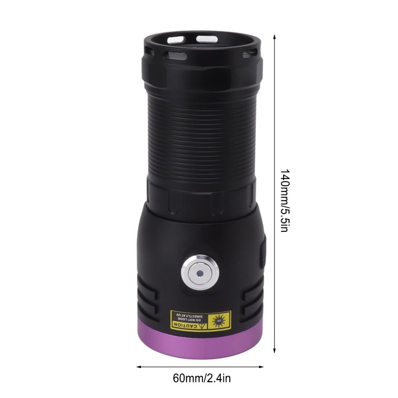 80W Black Light UV Flashlight Rechargeable 365NM LED UV Flashlight